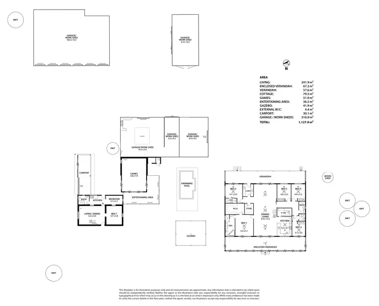Floorplan of Homely house listing, 3981 Hunter Road, Nildottie SA 5238
