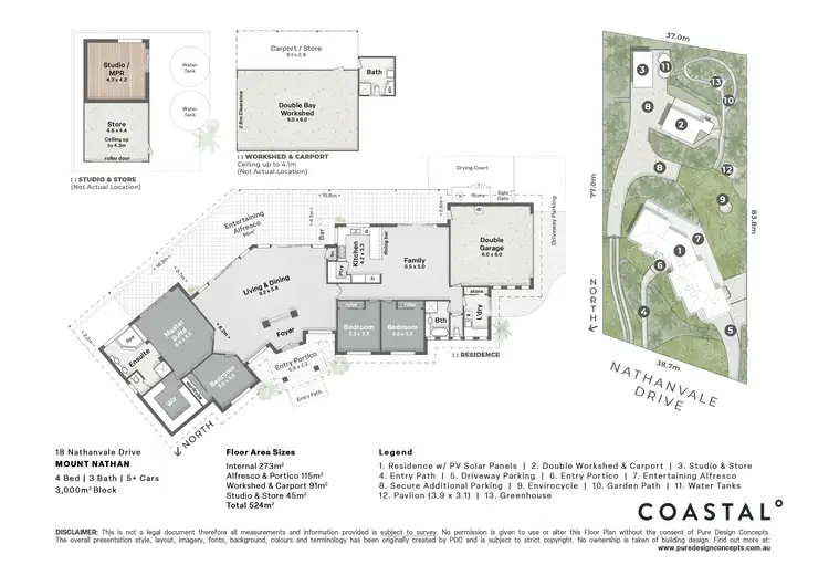Floorplan of Homely house listing, 18 Nathanvale Drive, Mount Nathan QLD 4211