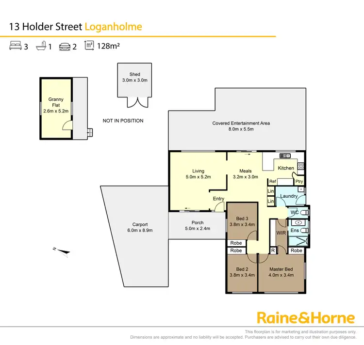 Floorplan of Homely house listing, 13 Holder Street, Loganholme QLD 4129