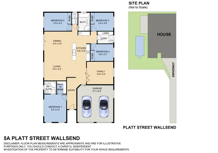 Floorplan of Homely house listing, 5A Platt Street, Wallsend NSW 2287