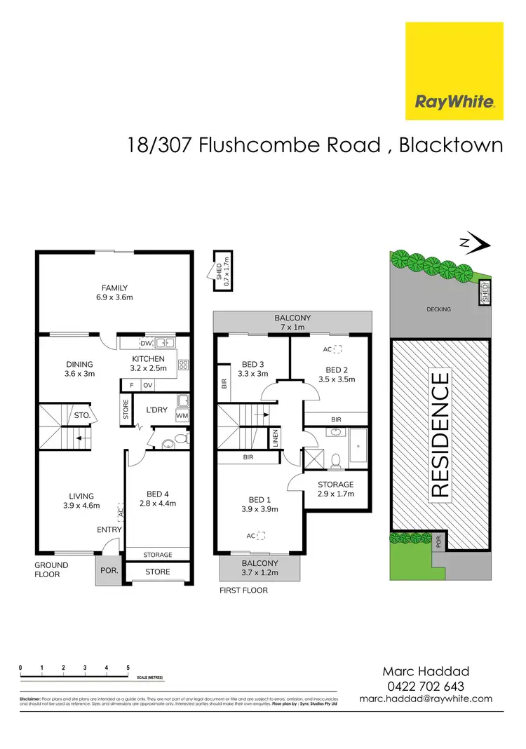 Floorplan of Homely townhouse listing, 18/307 Flushcombe Road, Blacktown NSW 2148