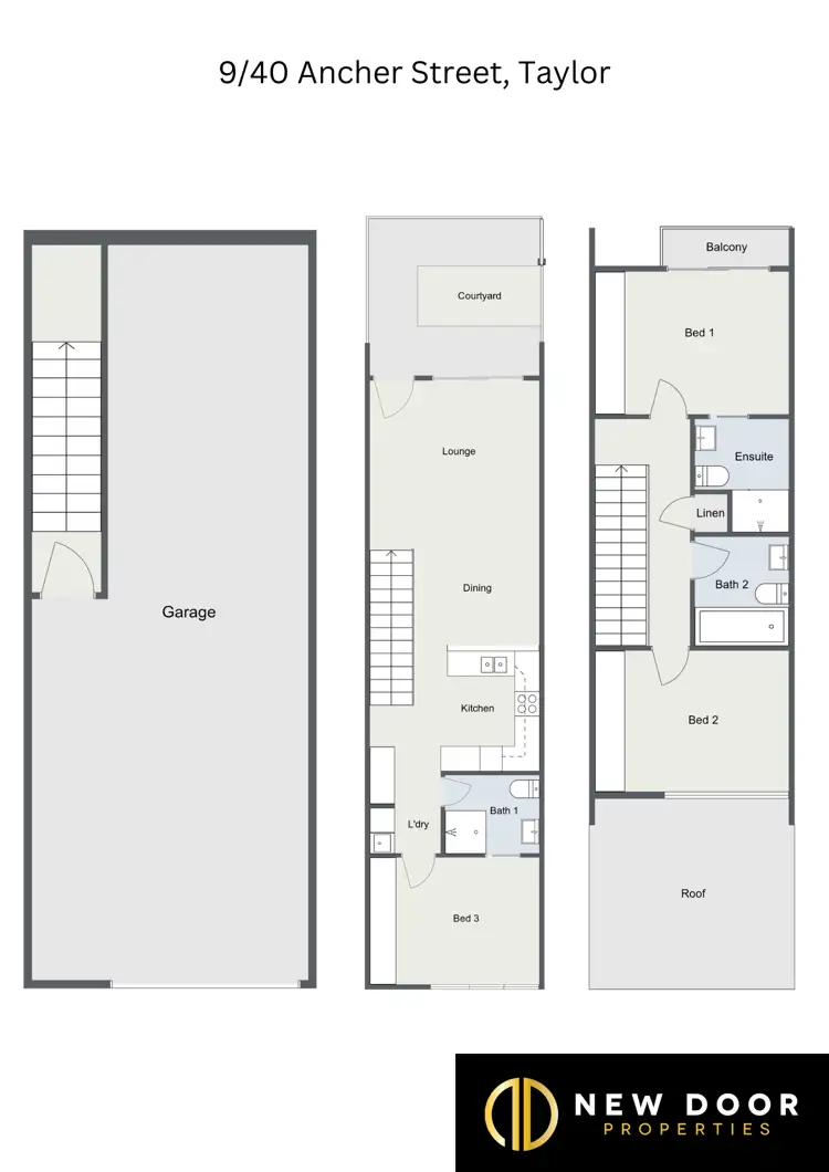 Floorplan of Homely townhouse listing, 9/40 Ancher Street, Taylor ACT 2913