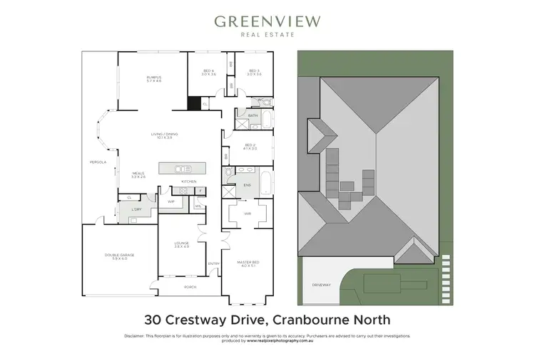 Floorplan of Homely house listing, 30 Crestway Drive, Cranbourne North VIC 3977