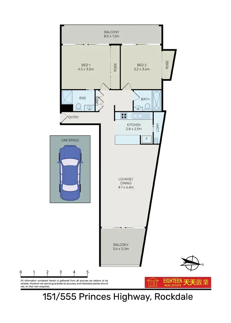 Floorplan of Homely apartment listing, 151/555 Princes Hwy, Rockdale NSW 2216