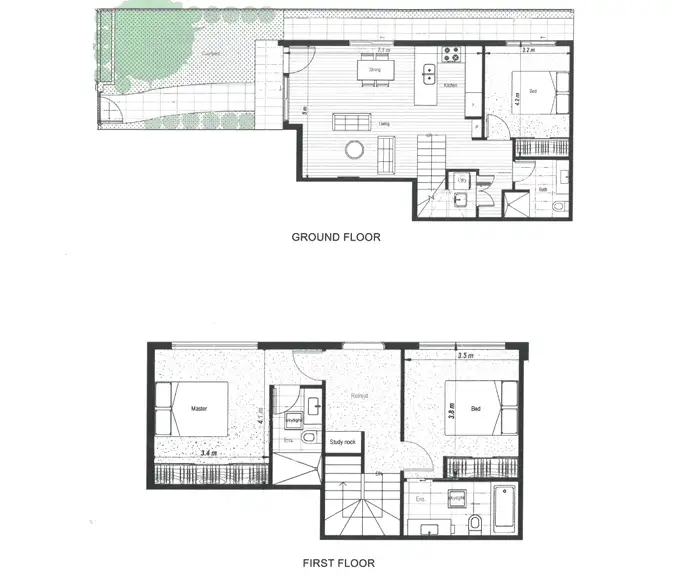 Floorplan of Homely house listing, 1/22 Cadby Avenue, Ormond VIC 3204