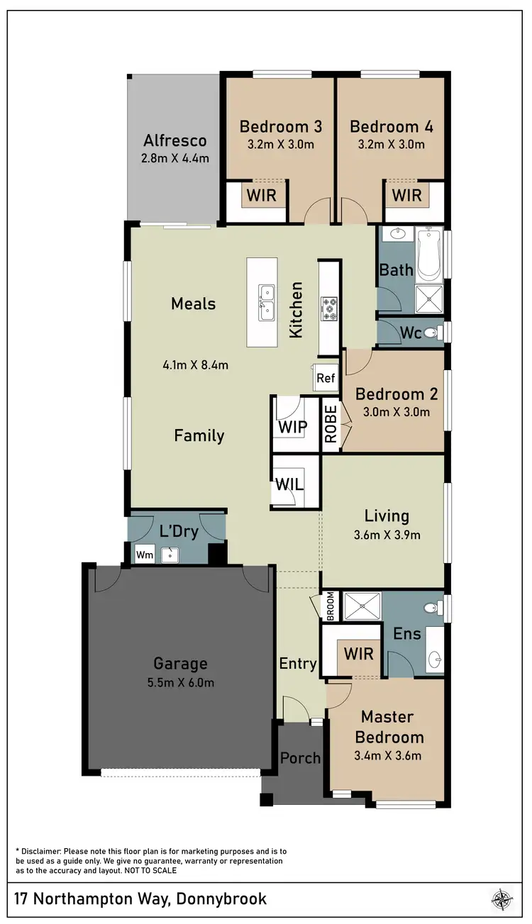 Floorplan of Homely house listing, 17 Northampton Way, Donnybrook VIC 3064