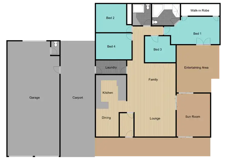 Floorplan of Homely rural property listing, 23L Debeaufort Drive, Dubbo NSW 2830