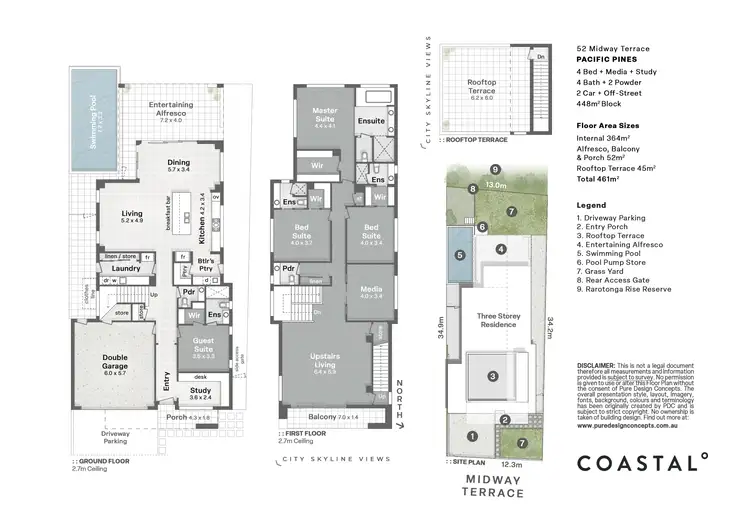 Floorplan of Homely house listing, 52 Midway Terrace, Pacific Pines QLD 4211