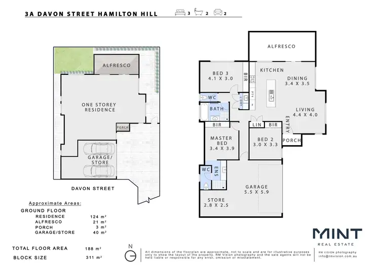 Floorplan of Homely house listing, 3A Davon Street, Hamilton Hill WA 6163