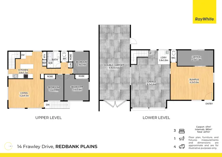 Floorplan of Homely house listing, 14 Frawley Drive, Redbank Plains QLD 4301