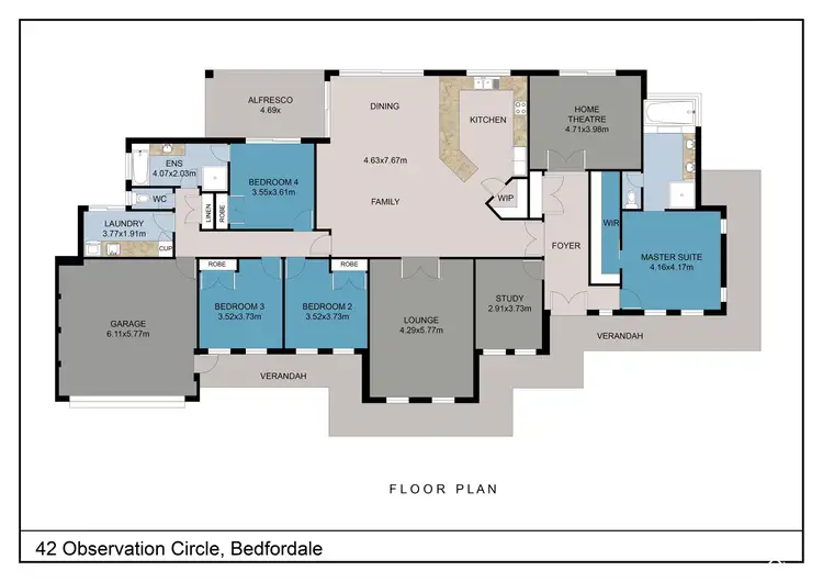 Floorplan of Homely house listing, 42 Observation Circle, Bedfordale WA 6112