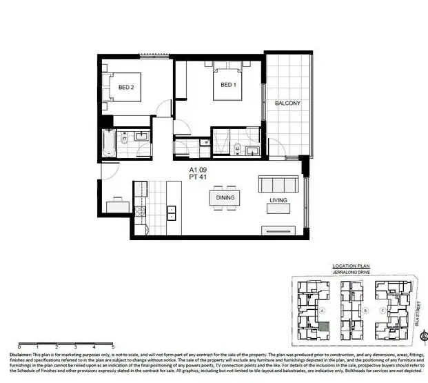Floorplan of Homely apartment listing, 136/129C Jerralong Drive, Schofields NSW 2762