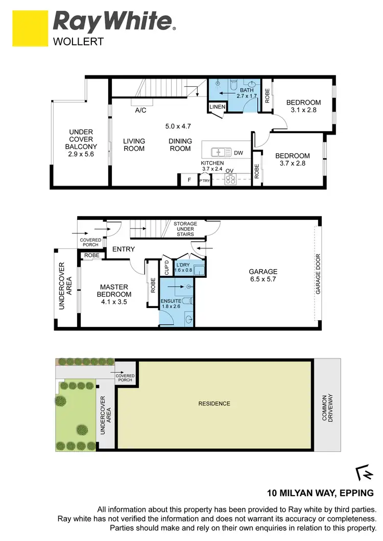 Floorplan of Homely townhouse listing, 10 Milyan Way, Epping VIC 3076