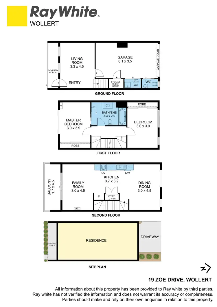 Floorplan of Homely townhouse listing, 19 Zoe Drive, Wollert VIC 3750