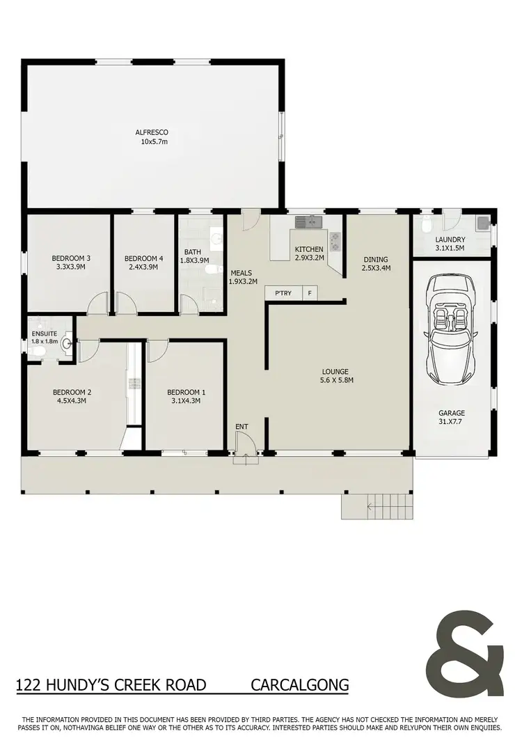 Floorplan of Homely rural property listing, 121 Hundy's Creek Road CARCALGONG, Mudgee NSW 2850