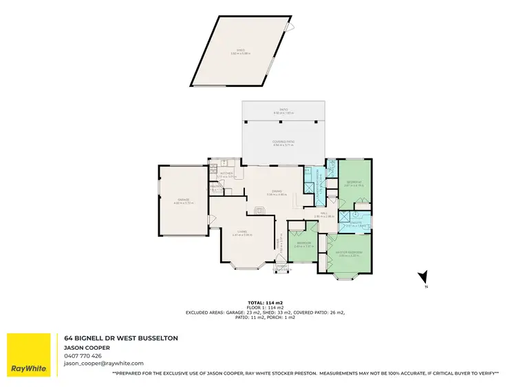 Floorplan of Homely house listing, 64 Bignell Drive, West Busselton WA 6280