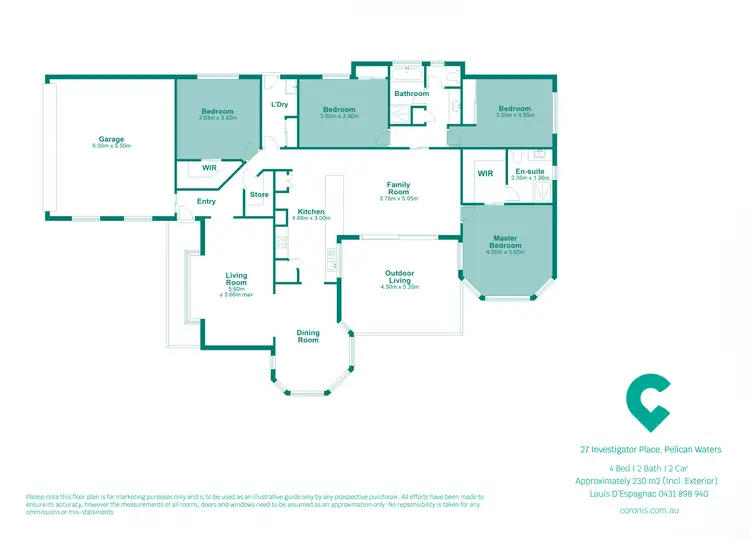 Floorplan of Homely house listing, 27 Investigator Place, Pelican Waters QLD 4551