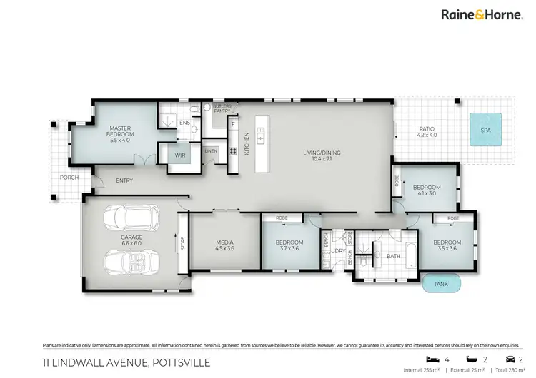 Floorplan of Homely house listing, 11 Lindwall Avenue, Pottsville NSW 2489