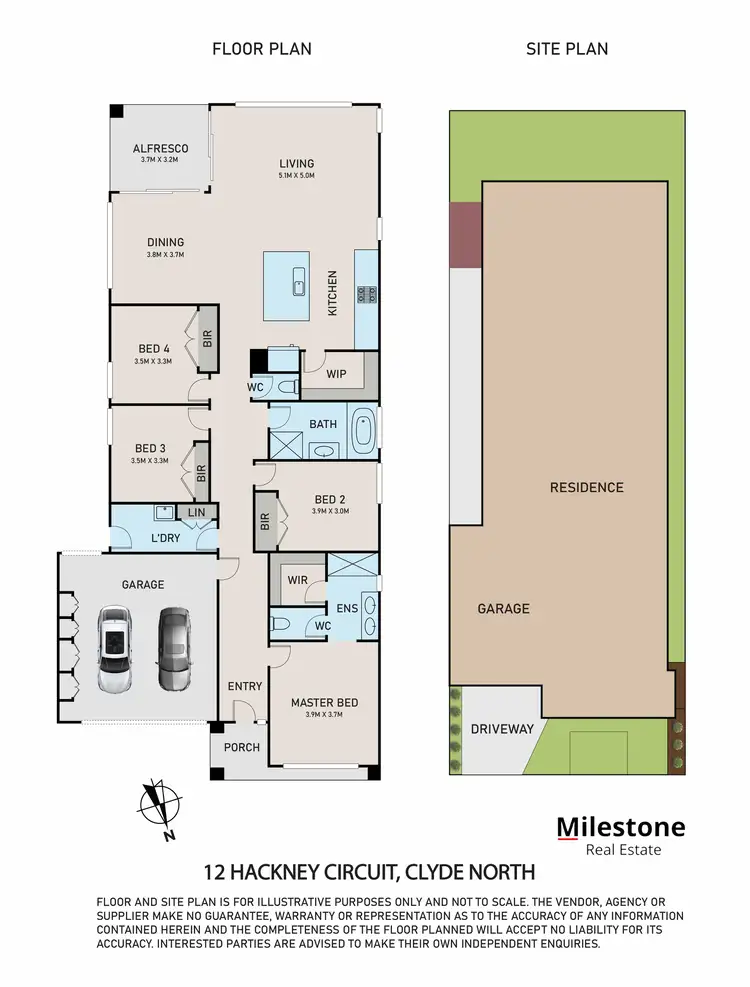 Floorplan of Homely house listing, 12 Hackney Circuit, Clyde North VIC 3978