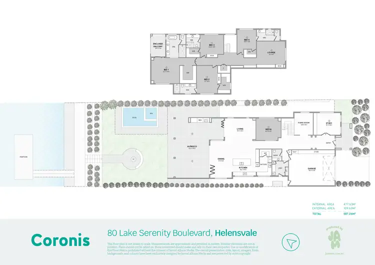 Floorplan of Homely house listing, 80 Lake Serenity Boulevard, Helensvale QLD 4212