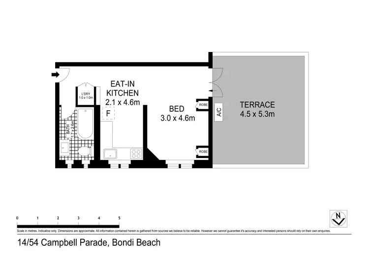 Floorplan of Homely apartment listing, 14/50-54 Campbell Parade, Bondi Beach NSW 2026