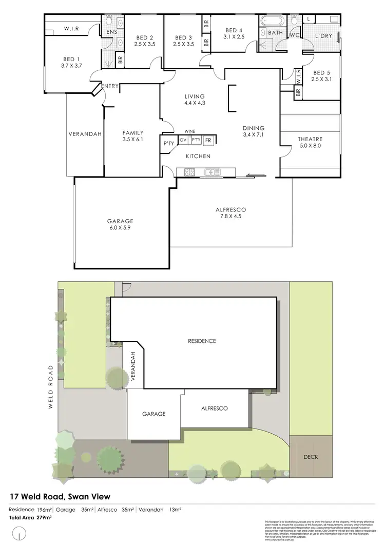 Floorplan of Homely house listing, 17 Weld Road, Swan View WA 6056