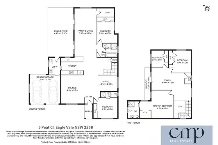 Floorplan of Homely house listing, 5 Peat Close, Eagle Vale NSW 2558