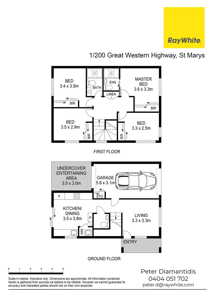 Floorplan of Homely townhouse listing, 1/200 Great Western Highway, St Marys NSW 2760