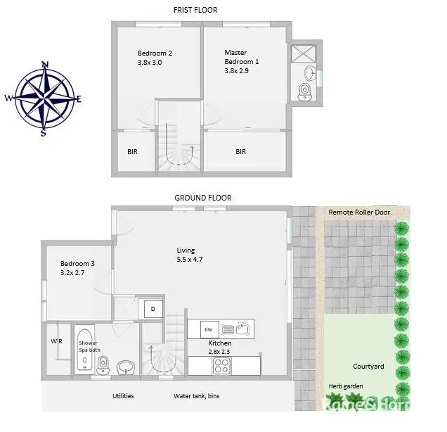 Floorplan of Homely house listing, 69A Wellington Street, Waterloo NSW 2017
