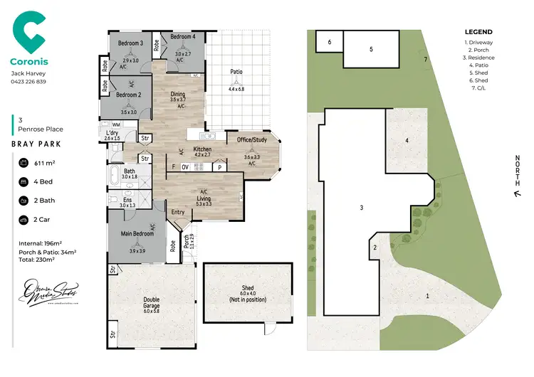 Floorplan of Homely house listing, 3 Penrose Place, Bray Park QLD 4500