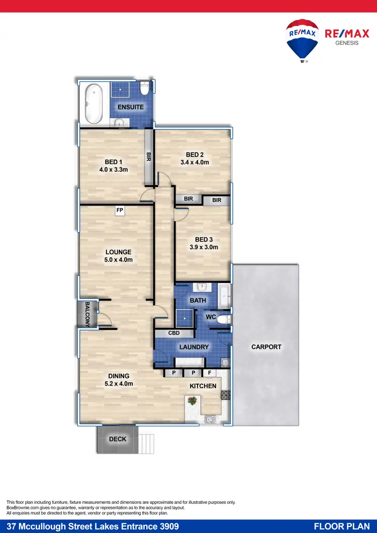 Floorplan of Homely house listing, 37 Mccullough Street, Lakes Entrance VIC 3909
