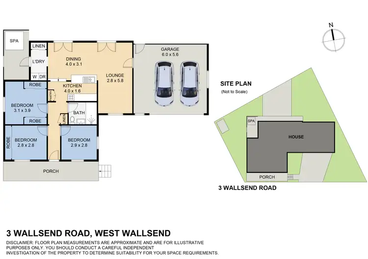 Floorplan of Homely house listing, 3 Wallsend Road, West Wallsend NSW 2286