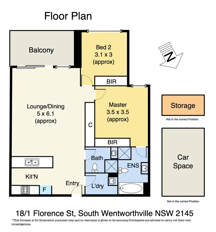 Floorplan of Homely apartment listing, 18/1-9 Florence Street, Wentworthville NSW 2145