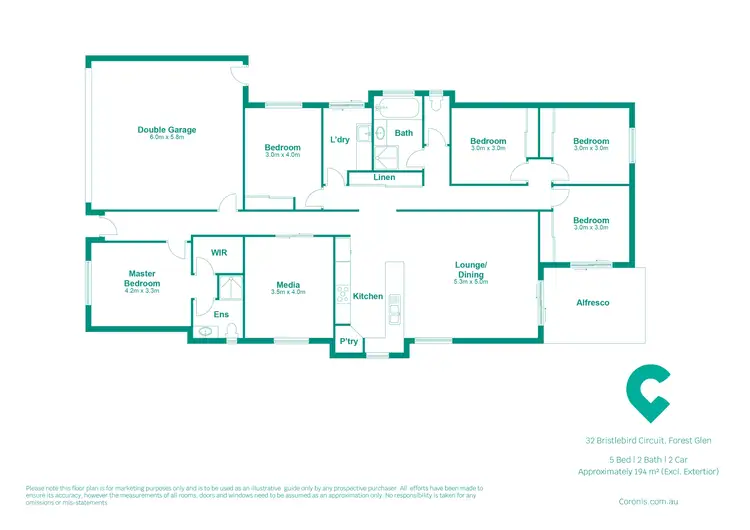 Floorplan of Homely house listing, 32 Bristlebird Circuit, Forest Glen QLD 4556