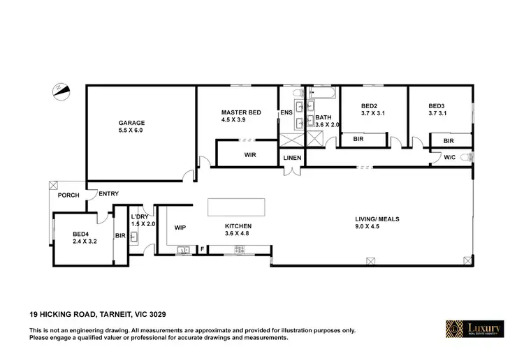 Floorplan of Homely house listing, 19 Hickling Road, Tarneit VIC 3029