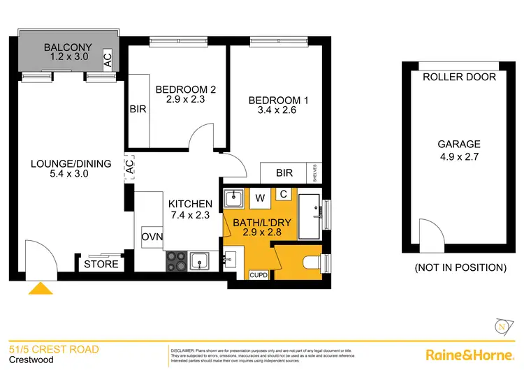 Floorplan of Homely apartment listing, 51/5 Crest Road, Crestwood NSW 2620
