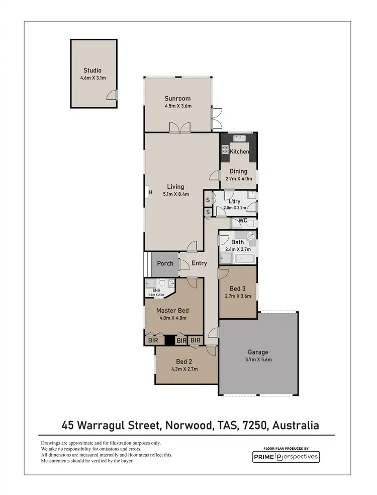 Floorplan of Homely house listing, 45 Warragul Street, Norwood TAS 7250
