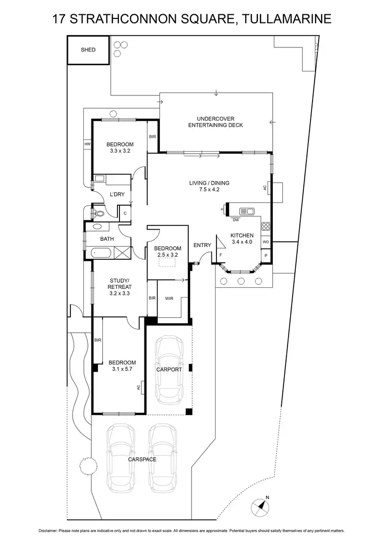 Floorplan of Homely house listing, 17 Strathconnon Square, Tullamarine VIC 3043
