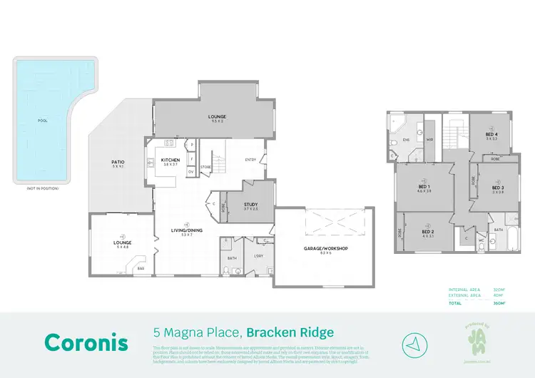 Floorplan of Homely house listing, 5 Magna Place, Bracken Ridge QLD 4017