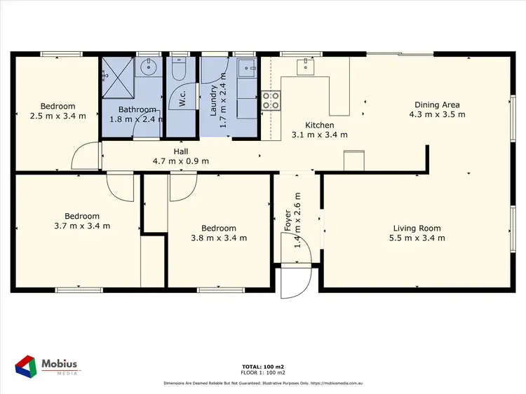 Floorplan of Homely house listing, 82 Barlee Way, Beechboro WA 6063