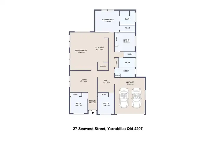 Floorplan of Homely house listing, 27 Seawest Street, Yarrabilba QLD 4207