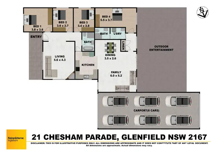 Floorplan of Homely house listing, 21 Chesham Parade, Glenfield NSW 2167