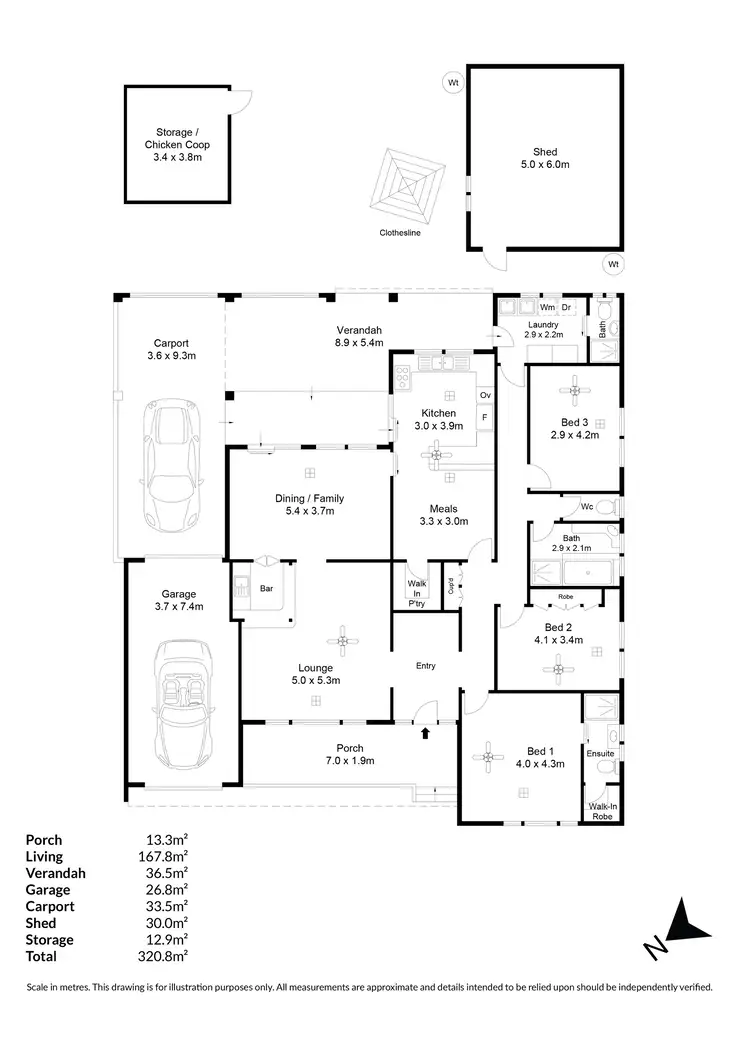 Floorplan of Homely house listing, 3 Brolga Avenue, Ingle Farm SA 5098