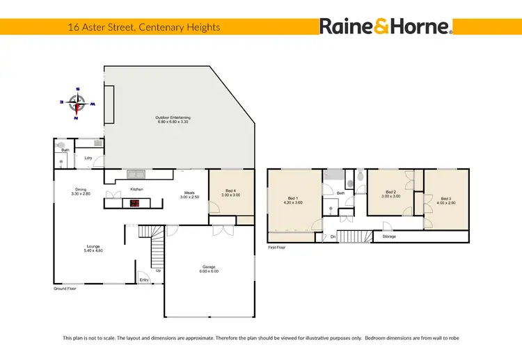 Floorplan of Homely house listing, 16 Aster Street, Centenary Heights QLD 4350