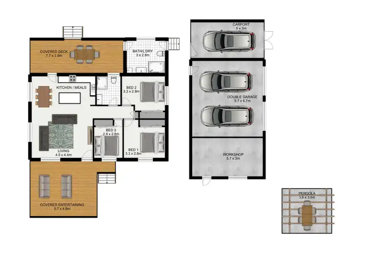 Floorplan of Homely house listing, 6 Bowers Street, Basin Pocket QLD 4305