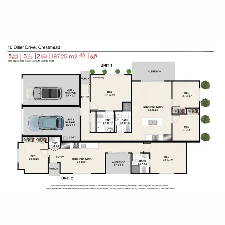 Floorplan of Homely house listing, 10 Diller Drive, Crestmead QLD 4132