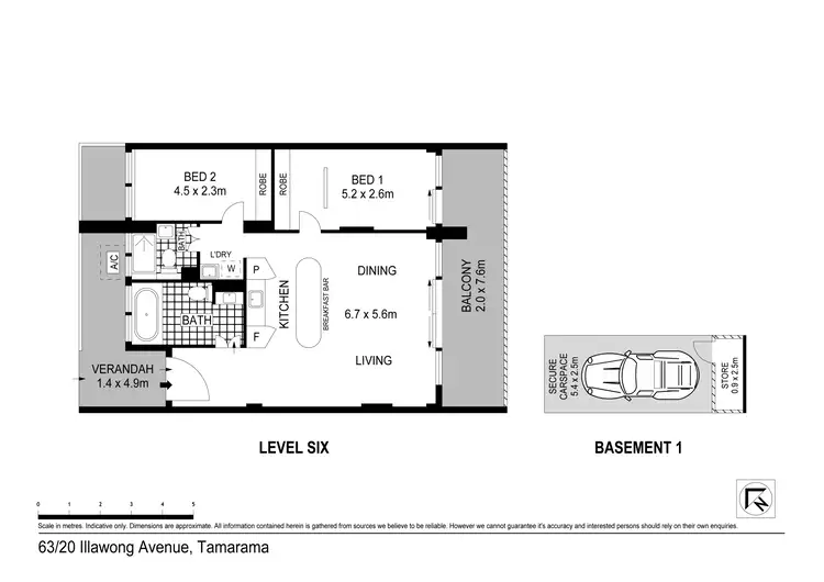 Floorplan of Homely apartment listing, 63/20 Illawong Avenue, Tamarama NSW 2026