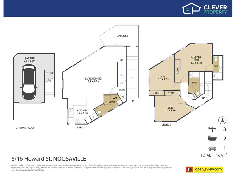 Floorplan of Homely townhouse listing, 5/16 Howard Street, Noosaville QLD 4566