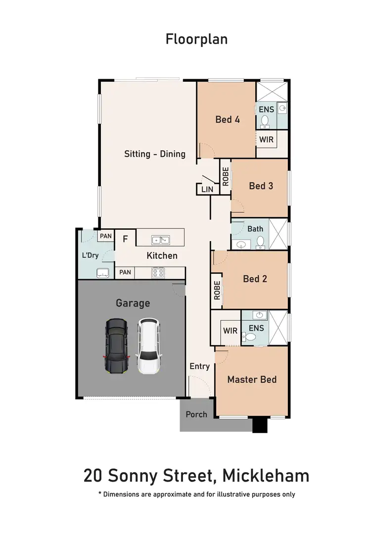 Floorplan of Homely house listing, 20 Sonny Street, Mickleham VIC 3064