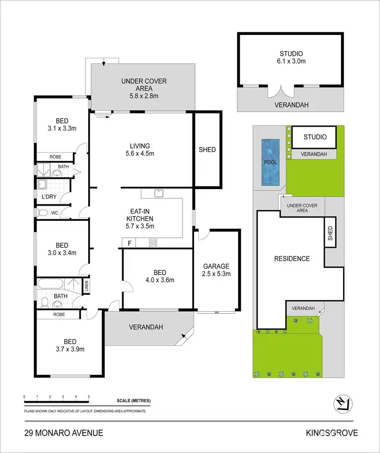 Floorplan of Homely house listing, 29 Monaro Avenue, Kingsgrove NSW 2208
